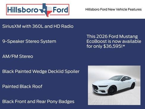 New 2026 Ford Mustang Coupe RWD image 15