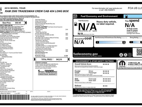 Used 2018 RAM 2500 Tradesman w/ Protection Group image 2