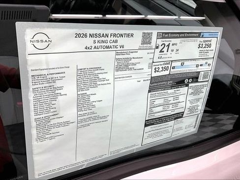 New 2026 Nissan Frontier S RWD image 39
