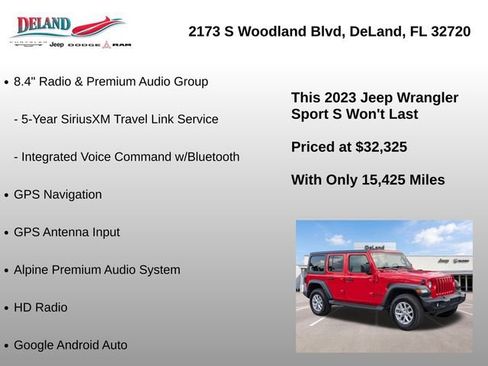 Used 2023 Jeep Wrangler Unlimited Sport AWD/4WD image 35