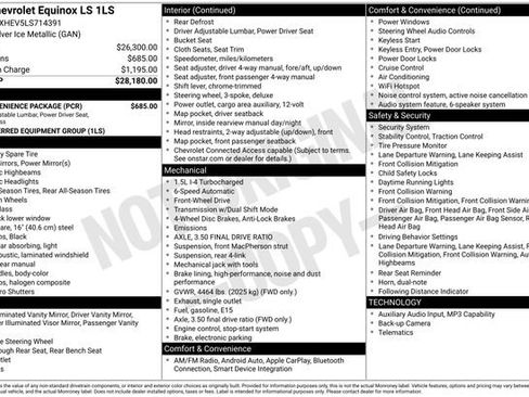 Used 2020 Chevrolet Equinox LS w/ LS Convenience Package FWD image 26