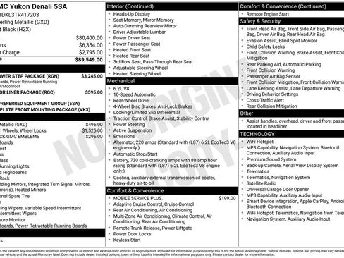 New 2026 GMC Yukon Denali w/ Sun & Power Step Package RWD image 19