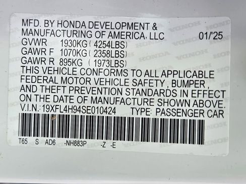 Certified 2025 Honda Civic Sport Touring image 6