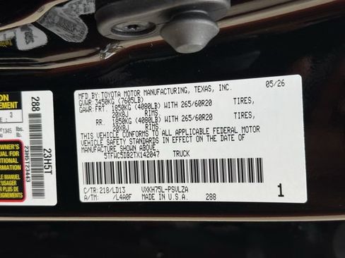 New 2026 Toyota Tundra Limited AWD/4WD image 38
