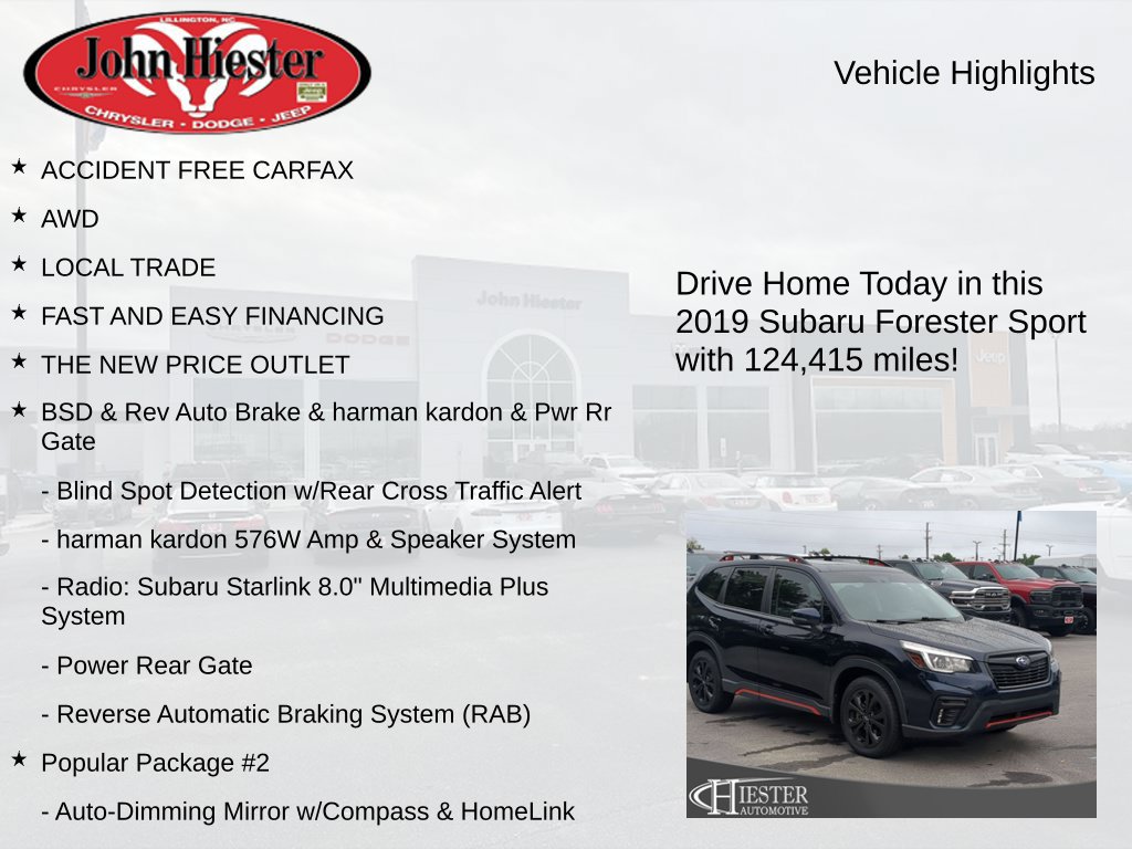 Used 2019 Subaru Forester Sport w/ Popular Package #2 AWD/4WD image 5