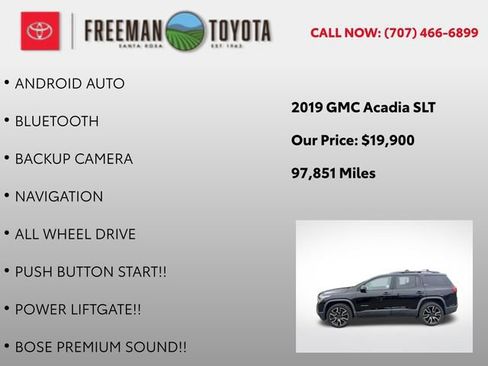 Used 2019 GMC Acadia SLT w/ Black Edition AWD/4WD image 9