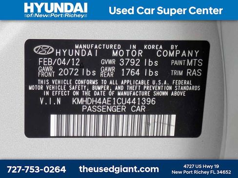 Used 2012 Hyundai Elantra GLS w/ Preferred Pkg 3 FWD image 30