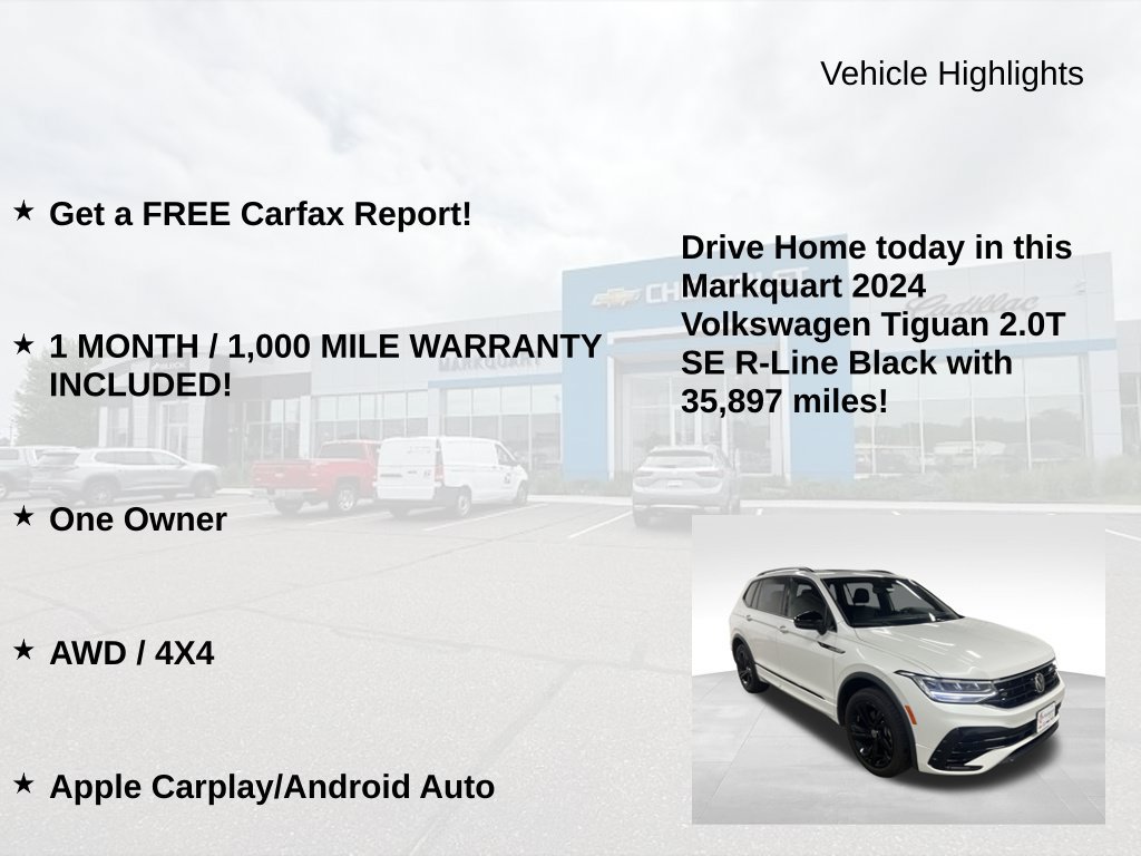 Used 2024 Volkswagen Tiguan SE R-Line AWD/4WD image 8