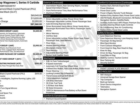 New 2025 Jeep Wagoneer L Series II w/ Convenience Group I AWD/4WD image 40