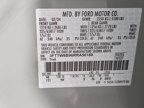 Certified 2024 Ford Maverick XL w/ Equipment Group 100A Standard AWD/4WD image 10