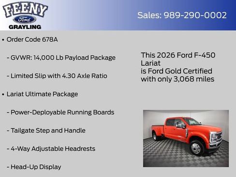Certified 2026 Ford F450 Lariat w/ Lariat Ultimate Package AWD/4WD image 20
