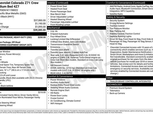 Used 2019 Chevrolet Colorado Z71 AWD/4WD image 37