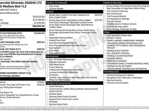 Used 2017 Chevrolet Silverado 3500 LTZ w/ Duramax Plus Package image 31