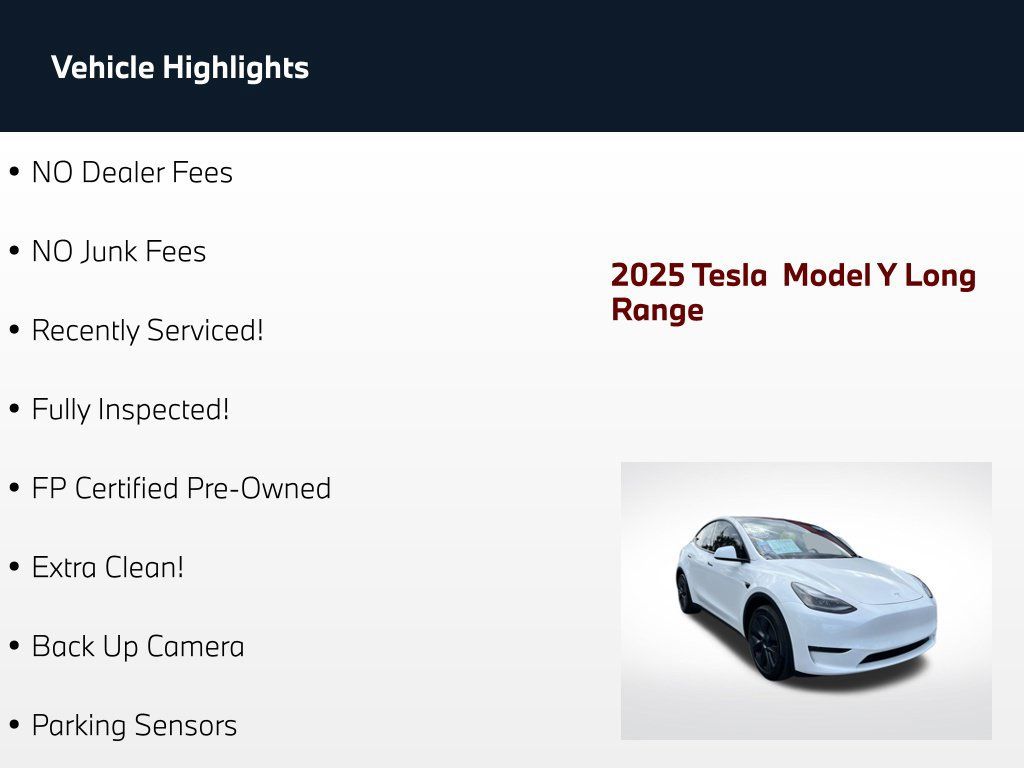 Used 2025 Tesla Model Y Long Range RWD image 75