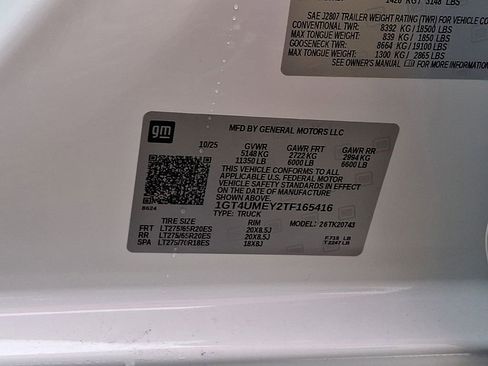 New 2026 GMC Sierra 2500 SLE w/ SLE Value Package; image 19