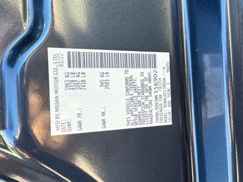 Used 2022 Nissan Altima 2.5 SV image 28