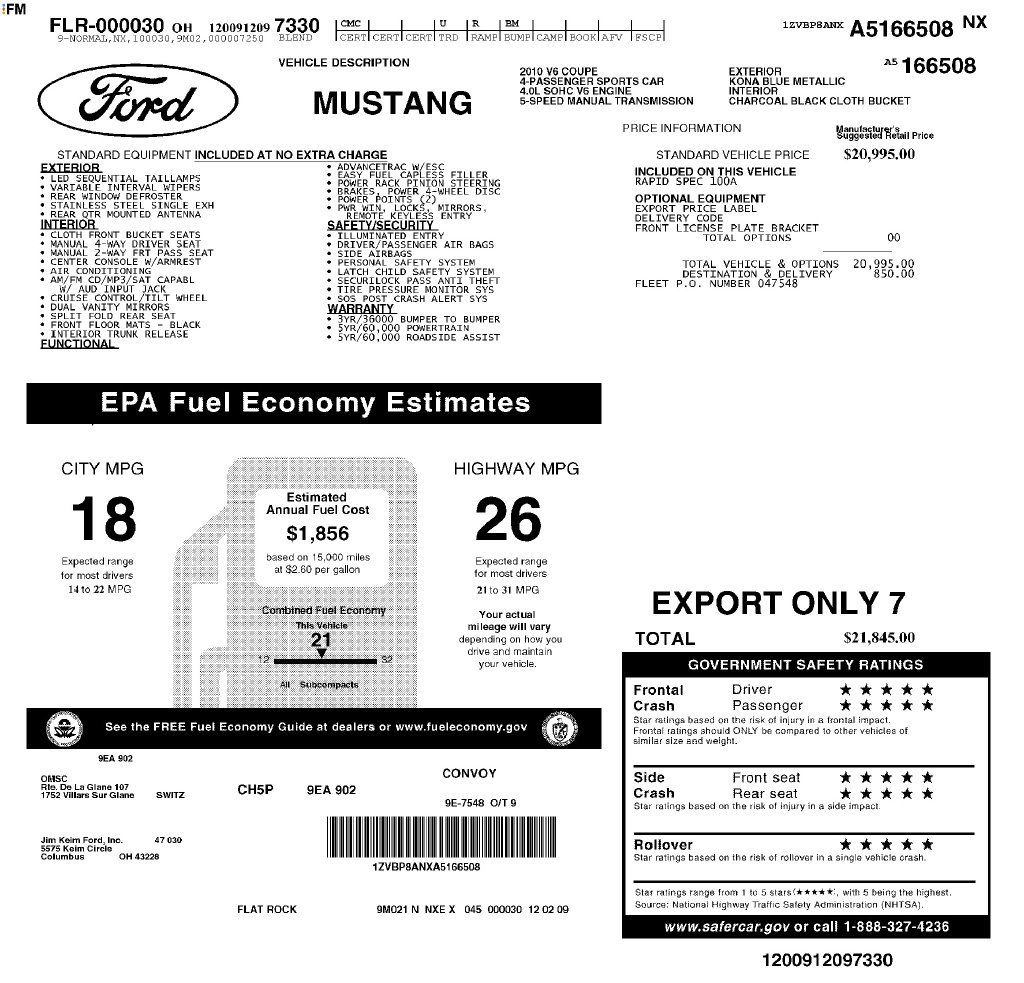 Used 2010 Ford Mustang Coupe RWD image 19