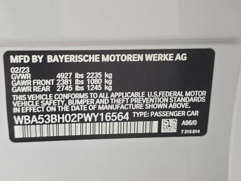Used 2023 BMW 530i w/ Convenience Package RWD image 27