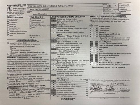 Used 2024 Hyundai Sonata N Line image 35