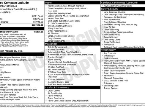 Used 2025 Jeep Compass Latitude w/ Convenience Group AWD/4WD image 36
