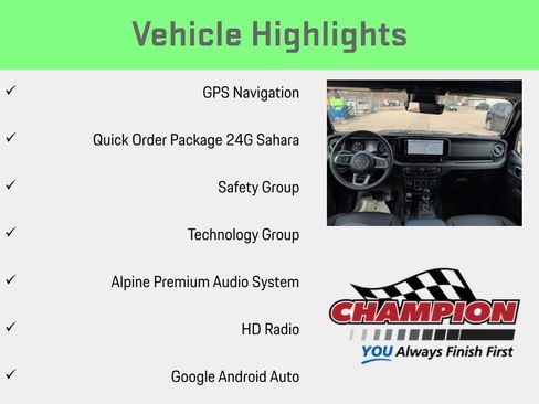 Used 2024 Jeep Wrangler Unlimited Sahara w/ Technology Group AWD/4WD image 6