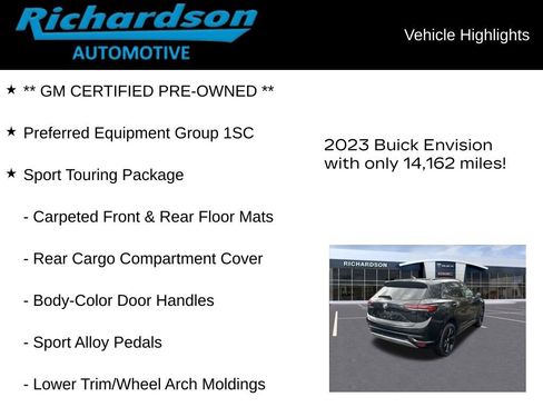Certified 2023 Buick Envision Preferred w/ Sport Touring Package image 12
