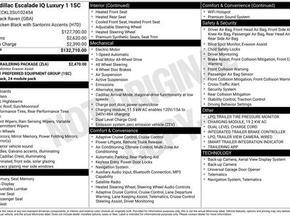 New 2025 Cadillac Escalade IQ Luxury 1 w/ Smart Trailering package