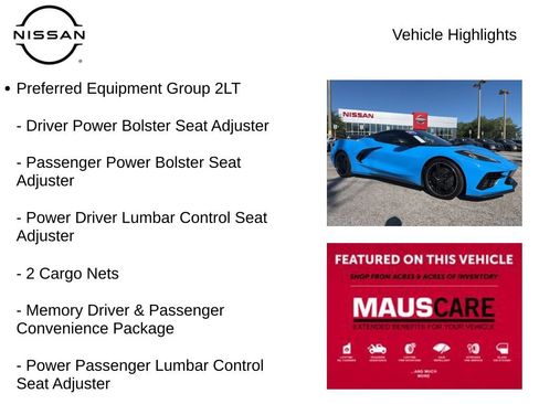 Used 2023 Chevrolet Corvette Stingray Preferred Conv w/ Z51 Performance Package RWD image 8