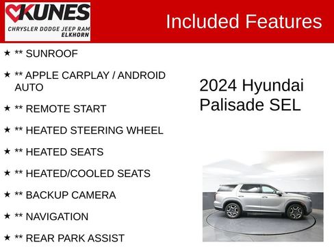 Used 2024 Hyundai Palisade SEL AWD/4WD image 2
