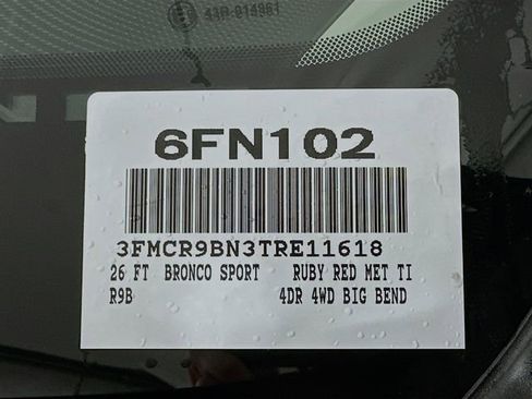 New 2026 Ford Bronco Sport Big Bend w/ Convenience Package image 19