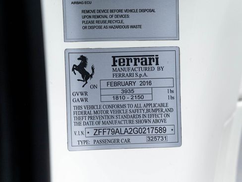 Used 2016 Ferrari 488 GTB RWD image 91