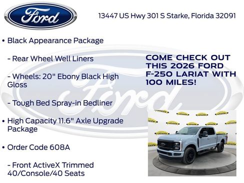 New 2026 Ford F250 Lariat w/ Black Appearance Package AWD/4WD image 20