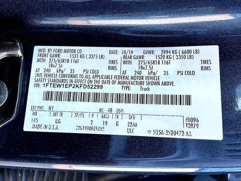 Used 2019 Ford F150 XLT w/ Equipment Group 302A Luxury image 34