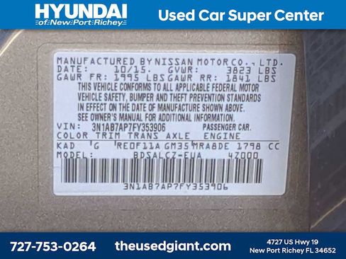 Used 2015 Nissan Sentra S FWD image 27