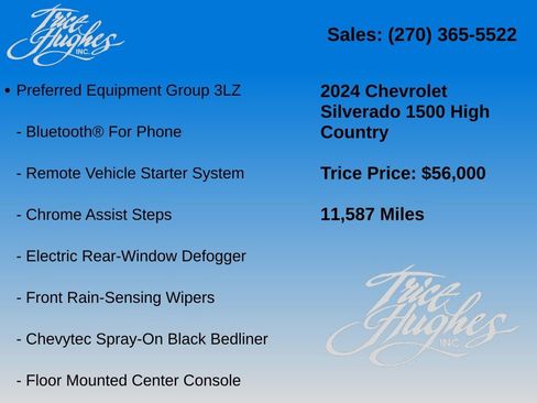 Used 2024 Chevrolet Silverado 1500 High Country w/ Technology Package AWD/4WD image 20