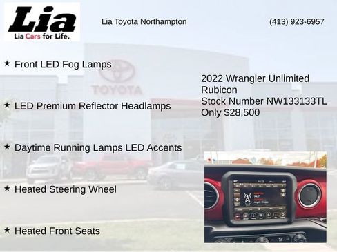 Used 2022 Jeep Wrangler Unlimited Rubicon w/ Steel Bumper Group image 21