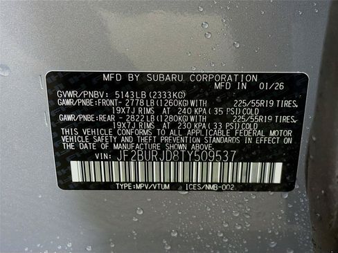 New 2026 Subaru Outback Touring XT AWD/4WD image 32