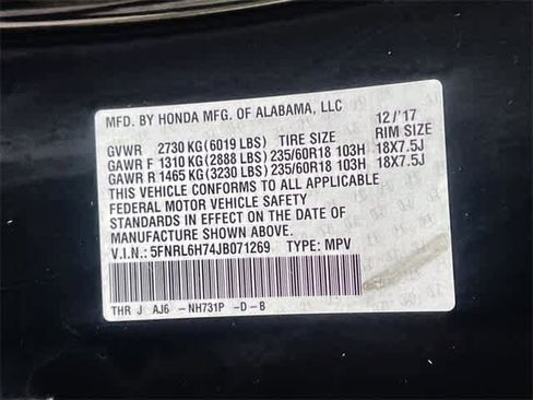 Certified 2018 Honda Odyssey EX-L image 22