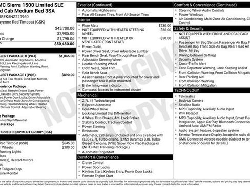 Used 2022 GMC Sierra 1500 SLE w/ Driver Alert Package II AWD/4WD image 5