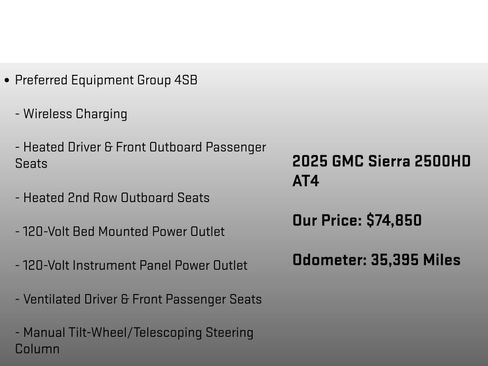 Used 2025 GMC Sierra 2500 AT4 AWD/4WD image 18