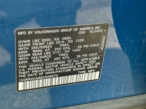 Used 2025 Volkswagen Atlas SE AWD/4WD image 34