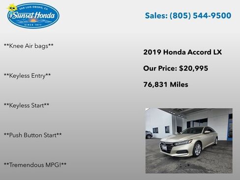 Used 2019 Honda Accord LX image 7