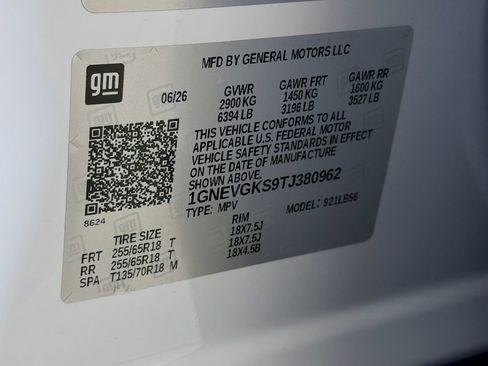 New 2026 Chevrolet Traverse LT w/ LPO, Floor Liner Package AWD/4WD image 28