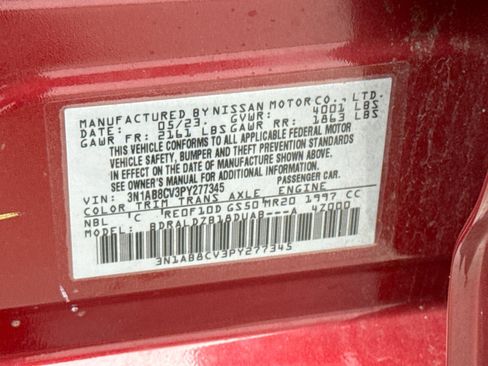 Used 2023 Nissan Sentra SV w/ SV Premium Package FWD image 11