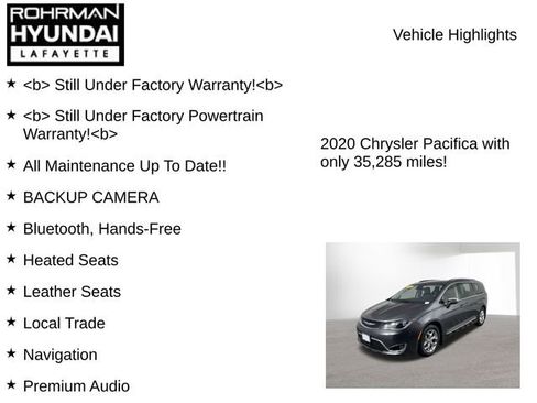 Used 2020 Chrysler Pacifica Limited w/ Advanced Safetytec Group image 8