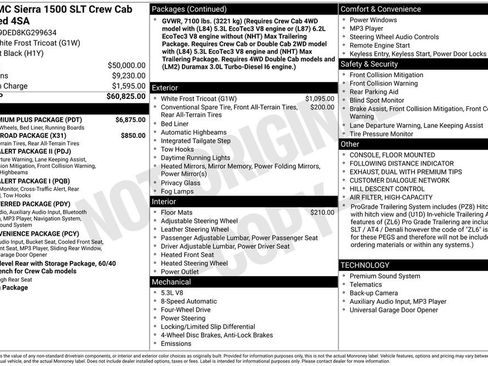 Used 2019 GMC Sierra 1500 SLT w/ SLT Premium Plus Package image 2