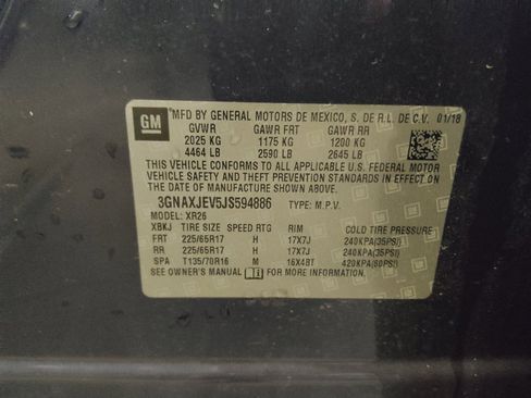 Used 2018 Chevrolet Equinox LT w/ Sun & Infotainment Package FWD image 33