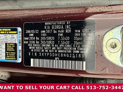 Used 2022 Kia Telluride SX w/ Nightfall Edition Package AWD/4WD image 17