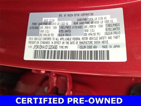 Certified 2025 MAZDA CX-90 Plug-In Hybrid w/ Preferred image 41