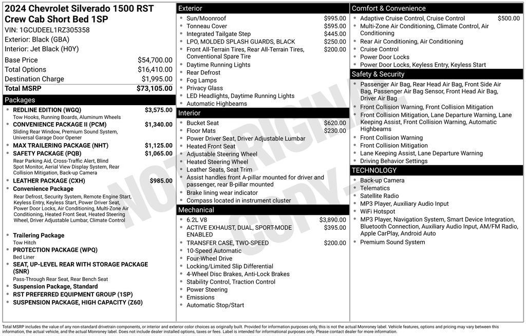 Used 2024 Chevrolet Silverado 1500 RST w/ Redline Edition AWD/4WD image 5